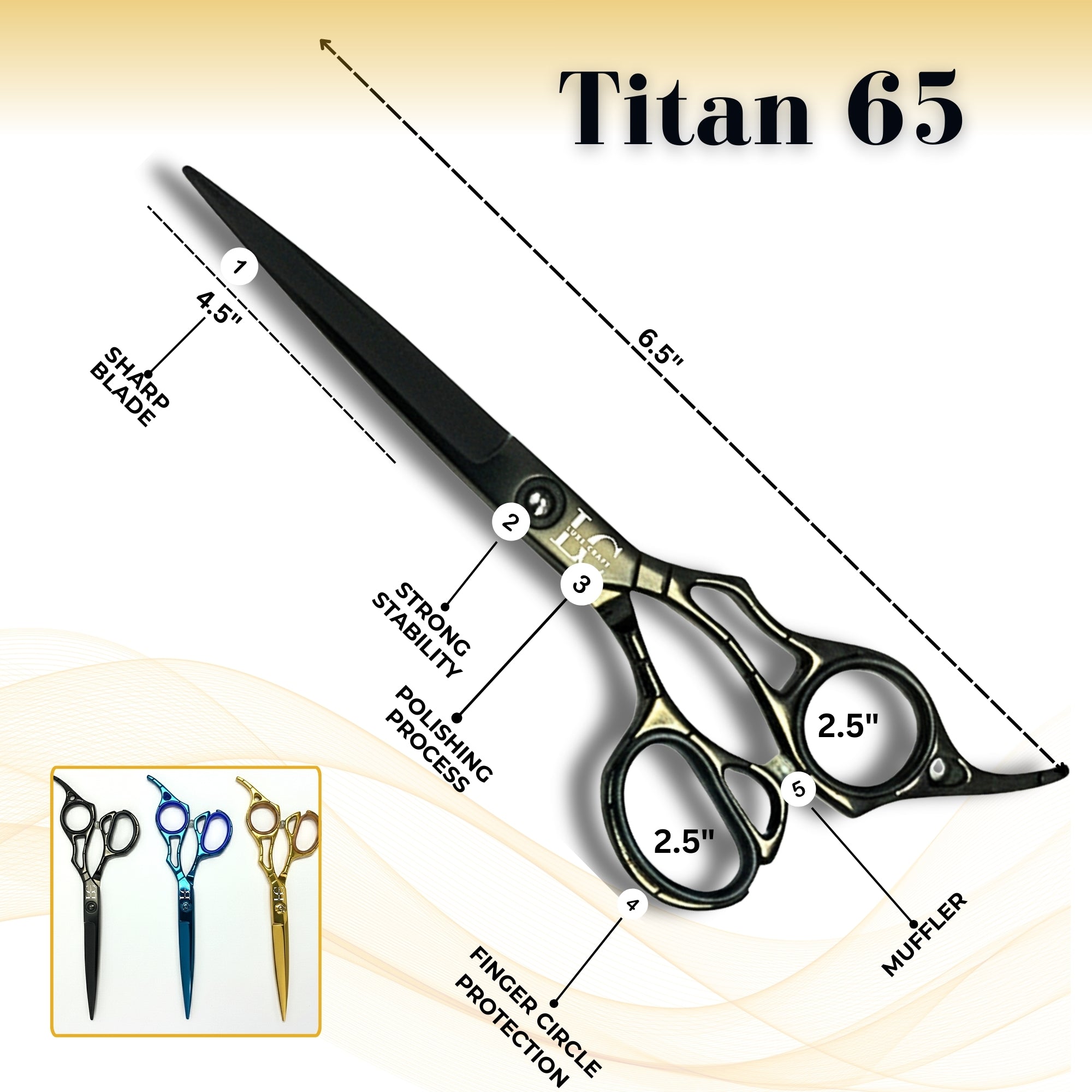 TITAN Deep Blue 65 (LC8202D)