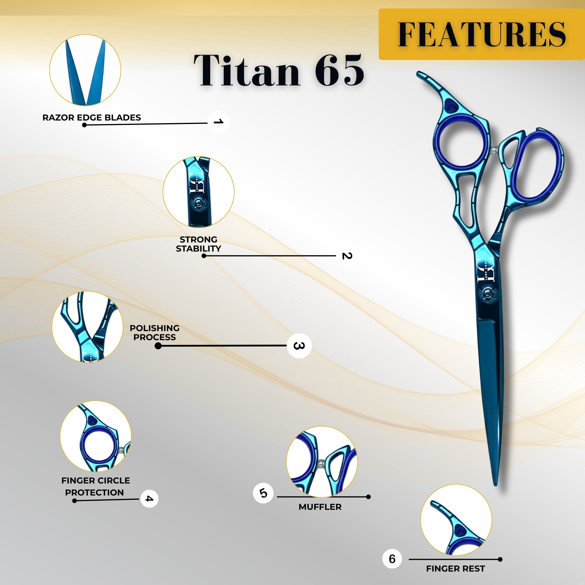 TITAN Deep Blue 65 (LC8202D)