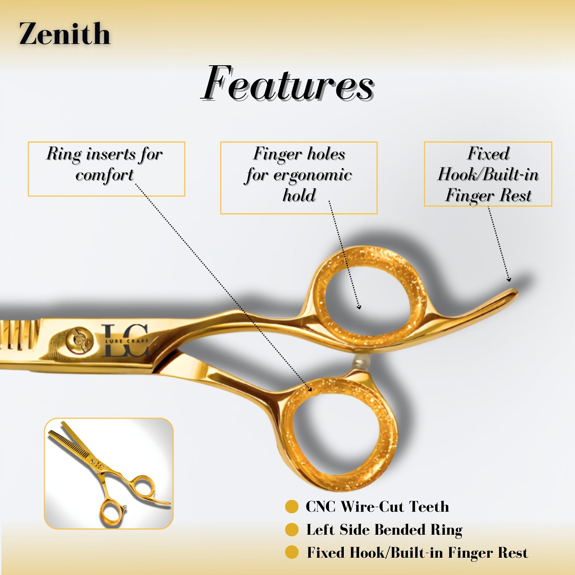 ZENITH Gold/Polish Shadow (LC3402)
